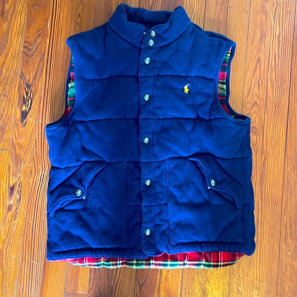 Mens Ralph Lauren Polo Vest with Flannel Lining